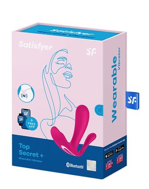 Двойной смарт-вибратор в трусики Satisfyer Top Secret+ Pink