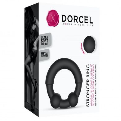 Эрекционное кольцо с металлическими вставками Dorcel STRONGER RING