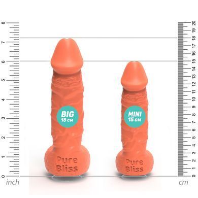 Мыло в форме пениса Pure Bliss MINI Coral, крафтовое мыло-член, натуральное