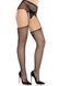 Колготки-чулки Leg Avenue Backseam Net Stockings with Garter Belt One Size Black