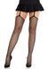 Колготки-чулки Leg Avenue Backseam Net Stockings with Garter Belt One Size Black
