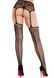Колготки-чулки Leg Avenue Backseam Net Stockings with Garter Belt One Size Black