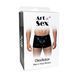 Мужские трусы с сюрпризом Art of Sex - Gladiator, черные с эффектом мокрого бархата, размер M