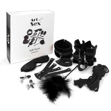 BDSM-набор Art of Sex &ndash; Soft Touch BDSM Set, черный, 9 предметов