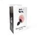 Силиконовая анальная пробка М Art of Sex - Silicone Butt plug Rabbit Tail Black, диаметр 3,5 см