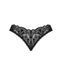 Кружевные стринги Obsessive Donna Dream crotchless thong XS/S Black, открытый доступ
