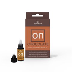 Возбуждающе капли для клитора Sensuva - ON Arousal Oil for Her Chocolate (5 мл) со вкусом шоколада