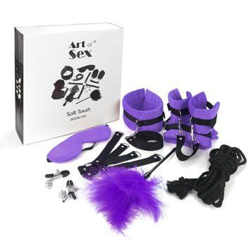 BDSM-набор Art of Sex &ndash; Soft Touch BDSM Set, фиолетовый, 9 предметов