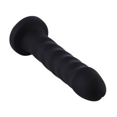 Силиконовый фаллоимитатор для секс-машин Hismith 7.1″ Anal Dildo Black, система KlicLok