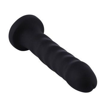 Силиконовый фаллоимитатор для секс-машин Hismith 7.1&Prime; Anal Dildo Black, система KlicLok