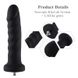 Силиконовый фаллоимитатор для секс-машин Hismith 7.1″ Anal Dildo Black, система KlicLok