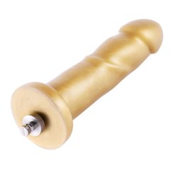 Золотой фаллоимитатор Hismith 6.8″ Golden Silicone Dildo, система KlicLok