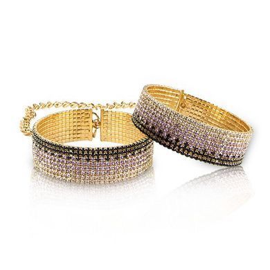 Лакшери наручники-браслеты с кристаллами Rianne S: Diamond Cuffs, подарочная упаковка