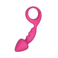 Анальная пробка Adrien Lastic Budy Pink со стимулирующей ножкой, макс. диаметр 2,5см