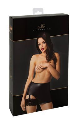 Юбка Noir Handmade F345 Powerwetlook skirt with garter - XL