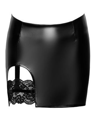 Юбка Noir Handmade F345 Powerwetlook skirt with garter - XL