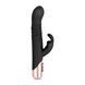 Вибратор-кролик Rosy Gold - Rabbit Vibrator with thrusting function - Black