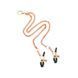 Ошейник с зажимами для сосков Liebe Seele Rose Gold Memory Collar with Nipple Clamps, кожа
