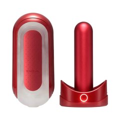 Мастурбатор с нагревателем Tenga Flip Zero Red + Flip Warming Set