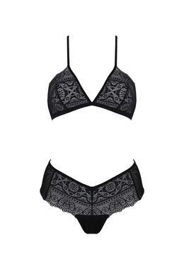 Комплект Passion KERRIA BIKINI black, S/M, бралетт и трусики-бикини