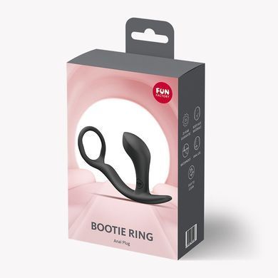 Анальная пробка с эрекционным кольцом Fun Factory Bootie Ring Black
