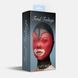 Маска сердце сетка с открытым ртом Feral Feelings - Hearts Mask Black/Red