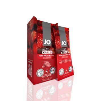 Набор лубрикантов Foil Display Box &ndash; JO H2O Lubricant &ndash; Strawberry &ndash; 12 x 10ml