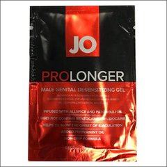 Пролонгер гель System JO Prolonger Gel (5 мл) с маслом перечной мяты, гвоздичного перца и пачули