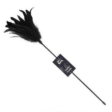 Щекоталка с пером петуха Art of Sex &ndash; Feather Paddle, черная