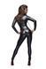Комбинезон Noir Handmade F162 Powerwetlook overall with leash and two-way zipper, S, мокрый эффект