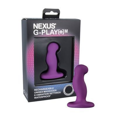 Вибромассажер простаты Nexus G-Play Plus M Purple, макс диаметр 3см, перезаряжаемый