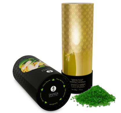 Соль для ванны Shunga Oriental Crystals Bath Salts ORGANIC - Lotus Flower (500 г) соль Мертвого моря