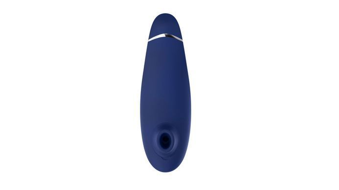 Вакуумный клиторальный стимулятор Womanizer Premium 2 - Blueberry, функции Autopilot и Smart Silence