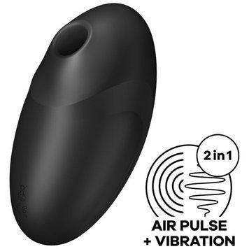 Вакуумный стимулятор с вибрацией Satisfyer Vulva Lover 3 Black