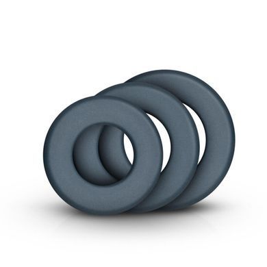Набор эрекционных колец Boners 3-Piece Hefty Cock Ring Set, диаметр 3,2 см, 3,8 см и 4,5 см