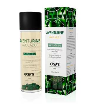 Массажное масло EXSENS Aventurine Avocado (анти-стресс с авантюрином) 100мл, натуральное