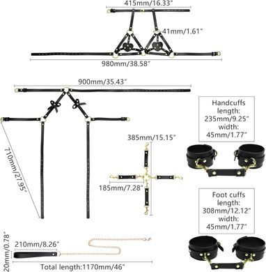 БДСМ-набор LOCKINK YEAHWOW Forced Nadu pose correction set