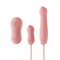 Набор 3в1 Zalo – UNICORN Set Pink, виброяйцо, пульсатор, вакуумный стимулятор