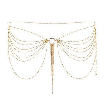 Цепочка трусики или лиф Bijoux Indiscrets MAGNIFIQUE Waist Chain - Gold, украшение на тело