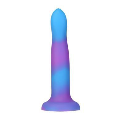 Светящийся в темноте фаллоимитатор ADDICTION Rave 8&Prime; Glow in the Dark Dildo Blue Purple, 20,3 см