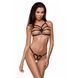Трусики-стринги из стреп ARMANDA THONG black S/M - Passion Exclusive