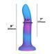 Светящийся в темноте фаллоимитатор ADDICTION Rave 8&Prime; Glow in the Dark Dildo Blue Purple, 20,3 см