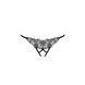 Трусики кружевные с доступом VIOLANTE THONG black XXL/XXXL - Passion Exclusive