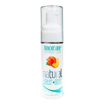 Лубрикант на водной основе с экстрактом фитопланктона Amoreane Peach (50 мл), морской коллаген
