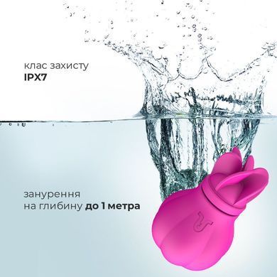 Вибратор Adrien Lastic Caress с крутящимися насадками для стимуляции эрогенных зон