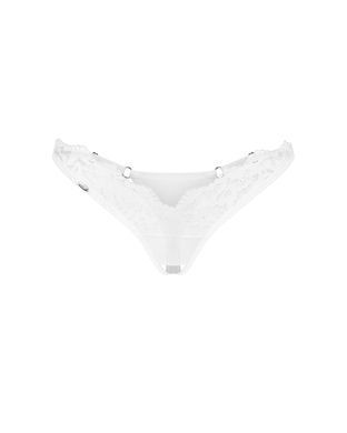 Трусики Obsessive Arrowel White crotchless thong S/M