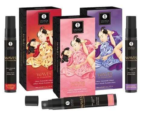Спрей для усиления слюноотделения Shunga Waves of Pleasure Strawberry Sparkling Wine