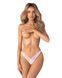 Трусики Obsessive Arrowel White crotchless thong S/M