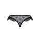 Трусики с оборками DONIA THONG black S/M - Passion Exclusive