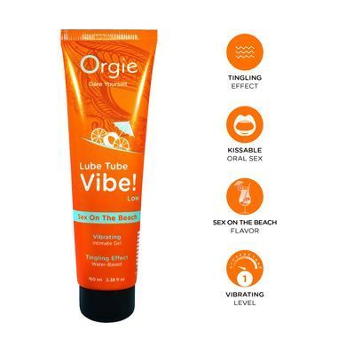 Вибролубрикант Orgie Lube Tube Vibe! Sex On The Beach 100 мл